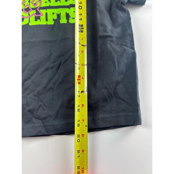 Gymshark Women’s Baby Graphic Tee Short Sleeve Deadlifts & Dumbells Medium Black - Picture 7 of 7